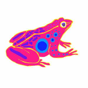 Vibrant Frog Art Print