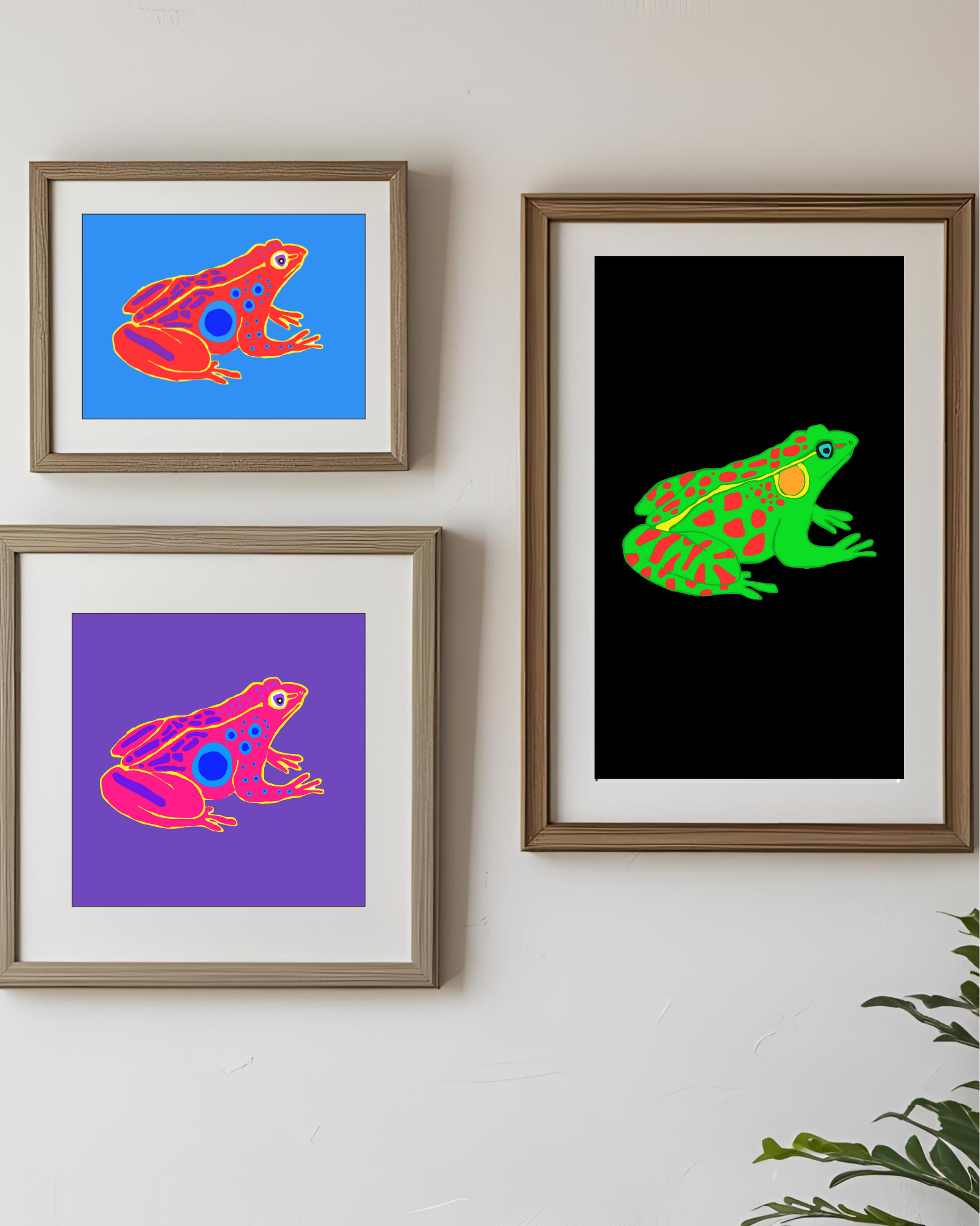 Vibrant Frog Art Print - Image 3