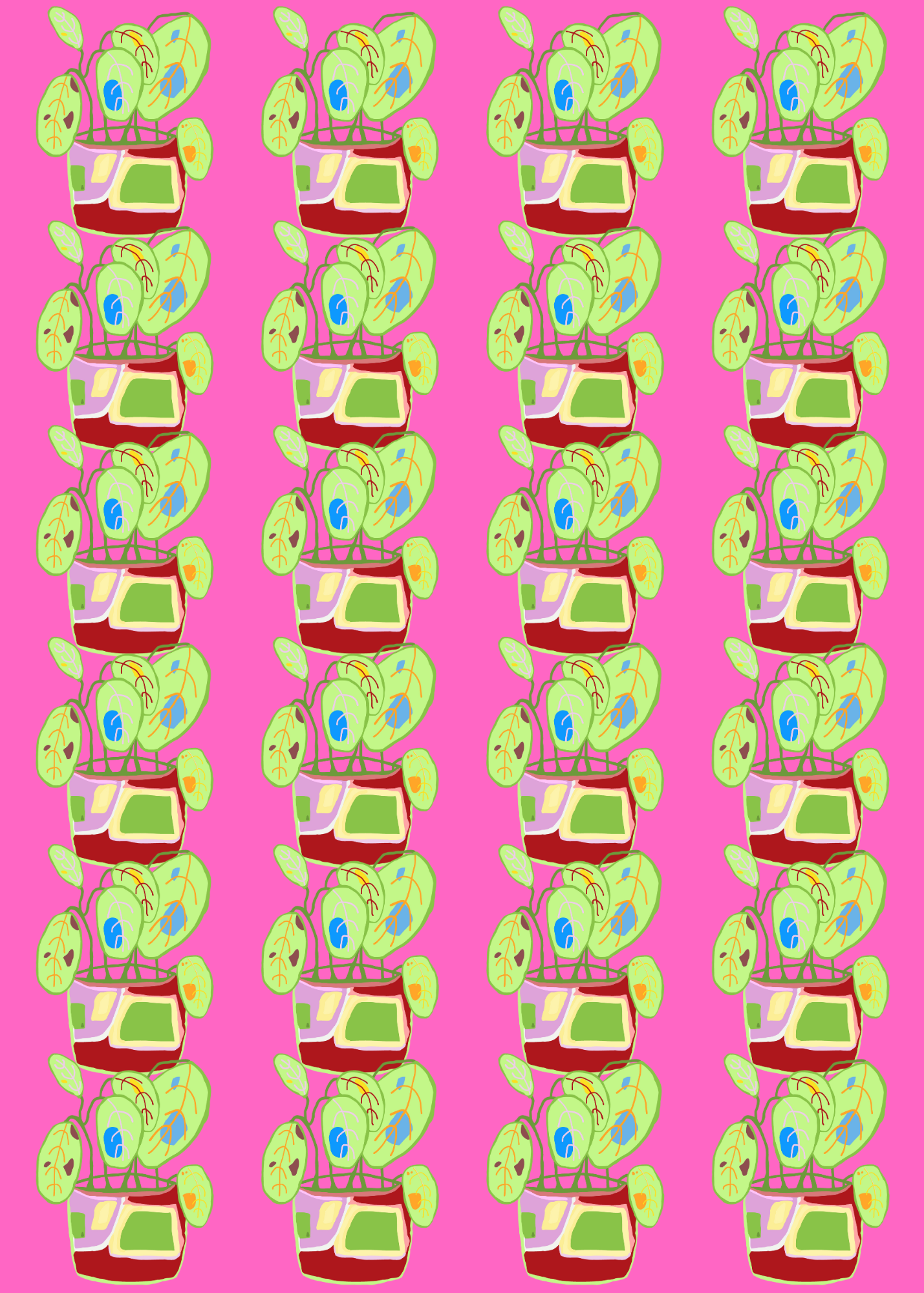 Flower pot wrapping paper